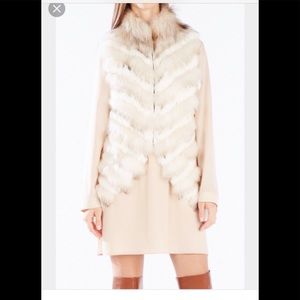 BCBG MAXAZRIA DARAH FUR VEST